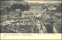 <p>Jiříkov - náměstí, 1899</p>